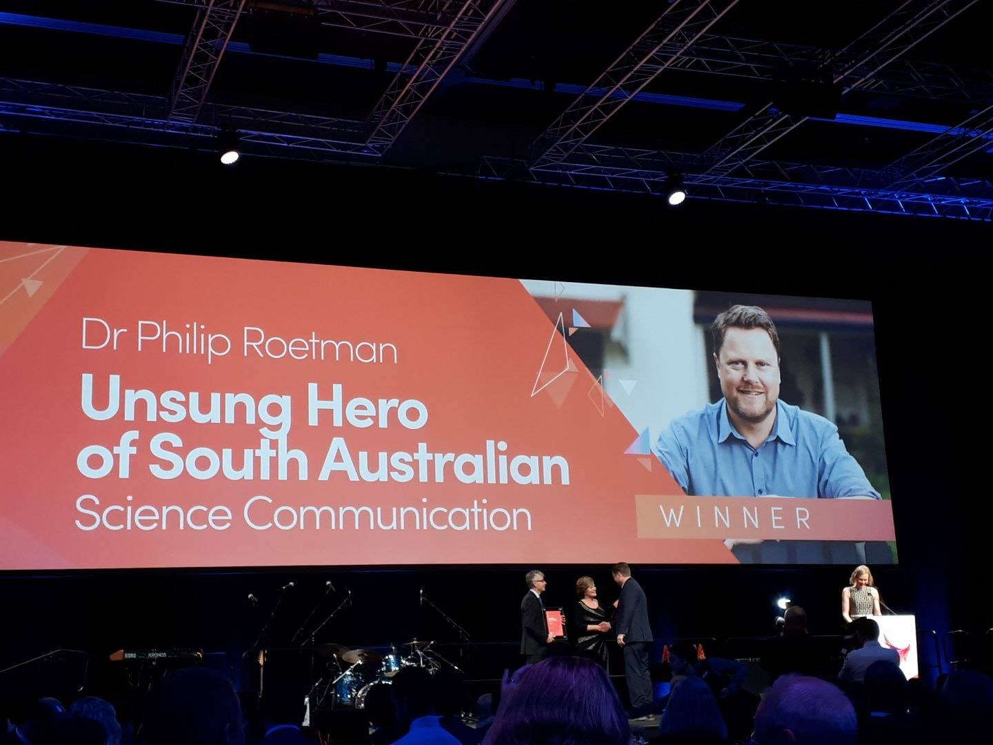 SA Science Excellence Awards – congratulations Philip!