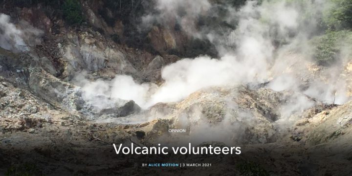 Volunteers are keeping a vigilant eye on volcanoes in the West Indies